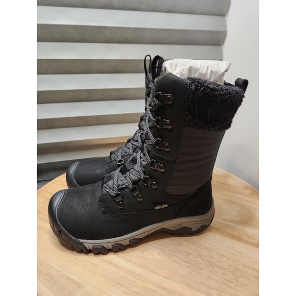 Keen Greta Tall Waterproof Boot Women's size 6 Black - Picture 7 of 13